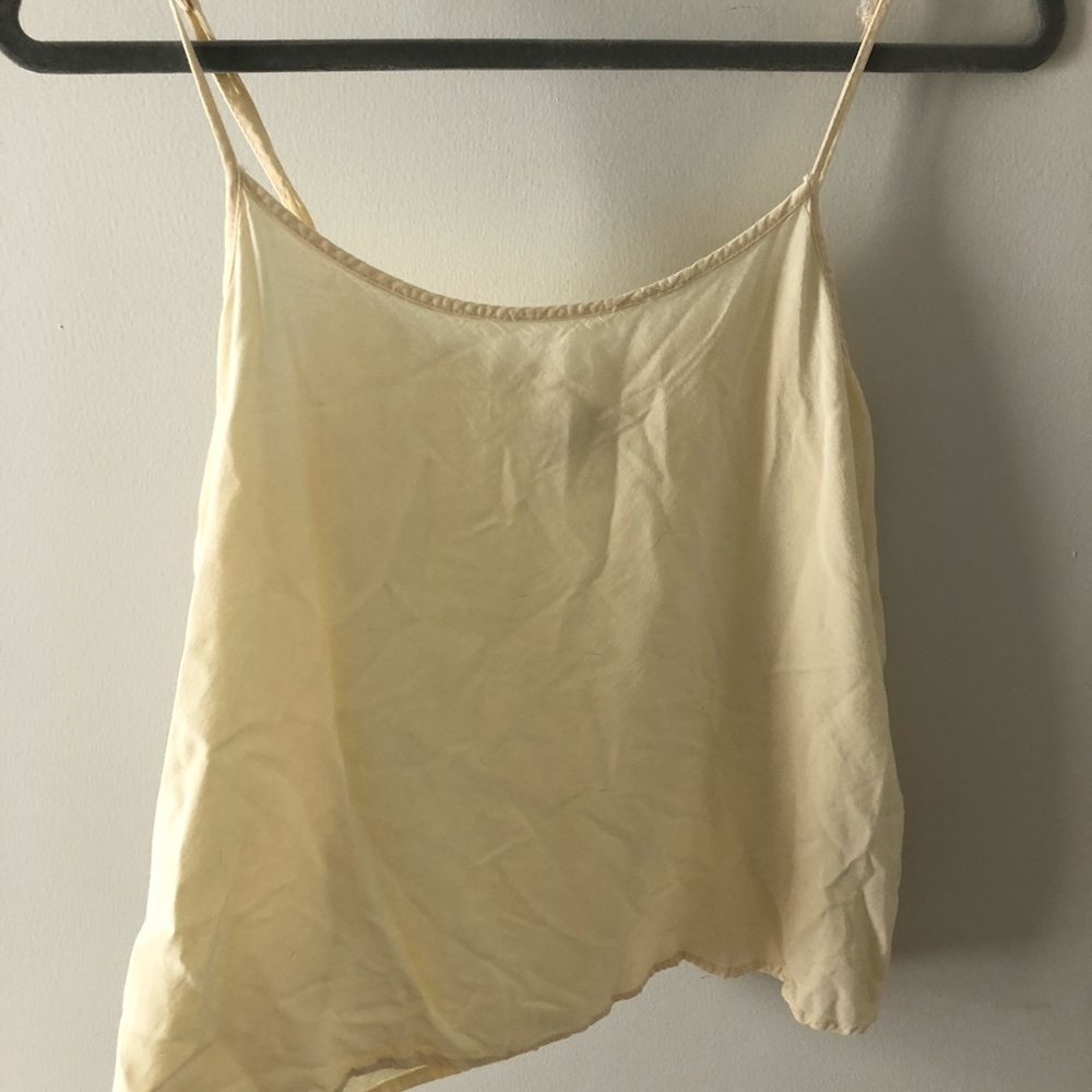 Light Yellow Simple Tank Top